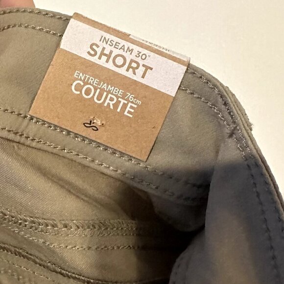 NWT Prana Halle Pant - Short Inseam in Dark Khaki - Size 10 - Picture 7 of 12